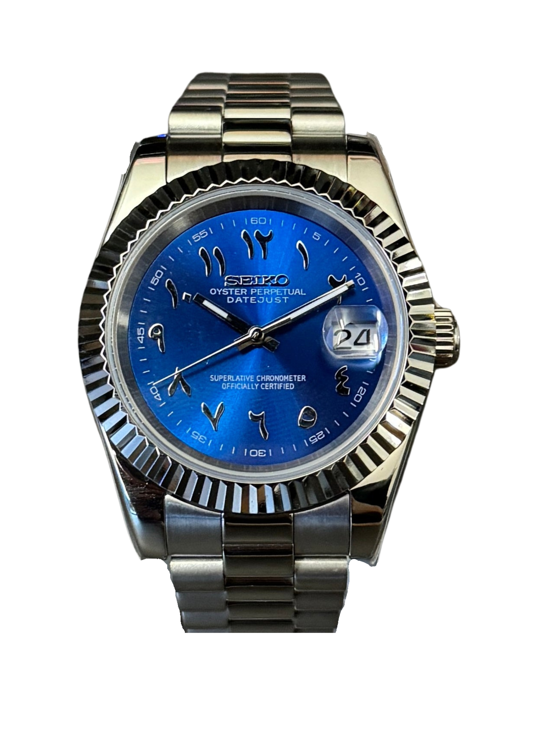SeikoJust -Blue Arabic Dial