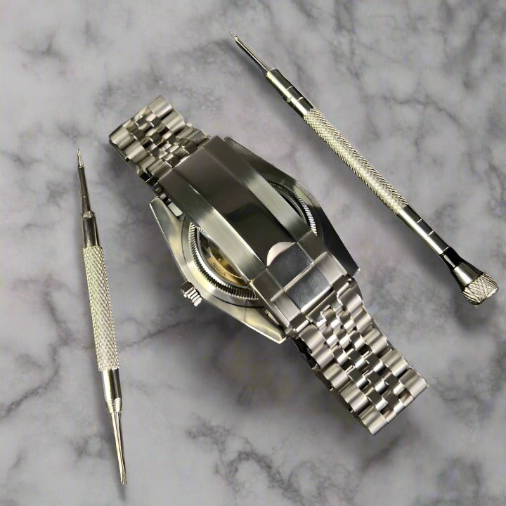 DATEJUST GREY SUNBURST - CUSTOM SEIKO NH35 AUTOMATIC WATCH