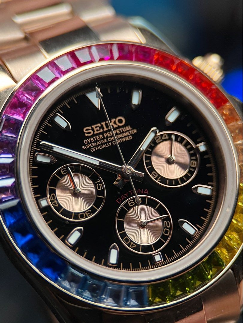 Seiko Mod Daytona Rainbow Chronograph