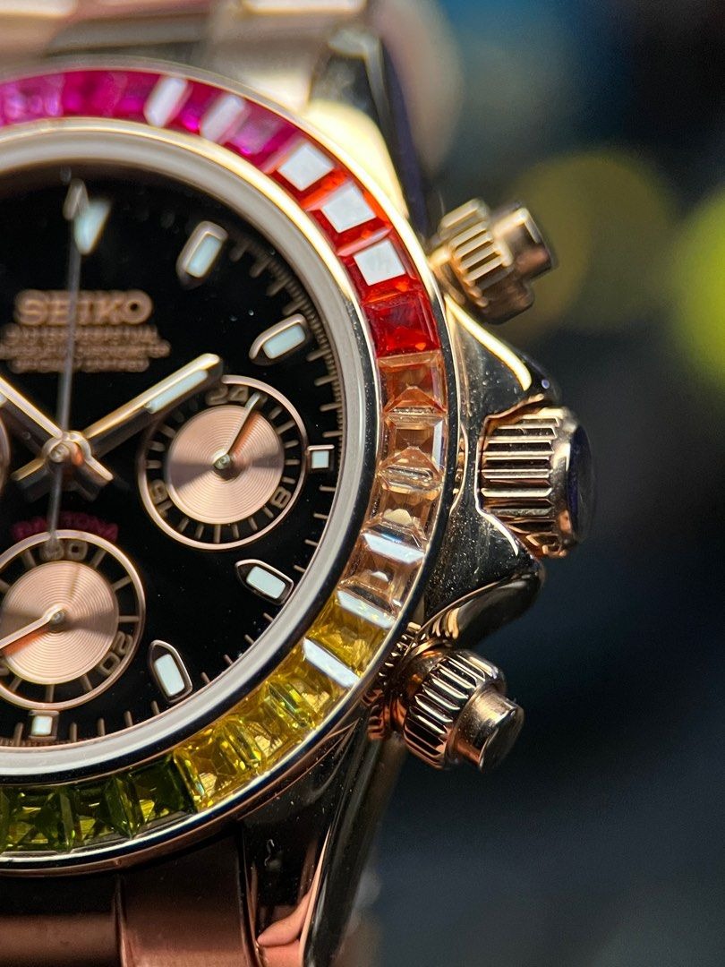 Seiko Mod Daytona Rainbow Chronograph
