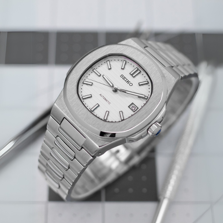 Nautiko Classic White- Nh35 Seiko Automatic  Watch