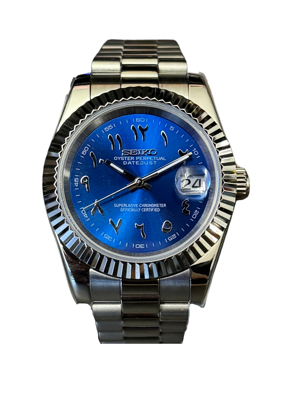 SeikoJust -Blue Arabic Dial