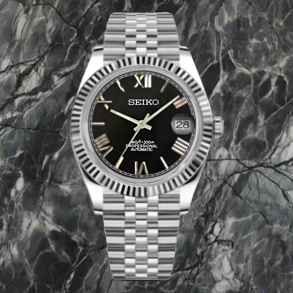 SeikoJust - Black Roman Dial