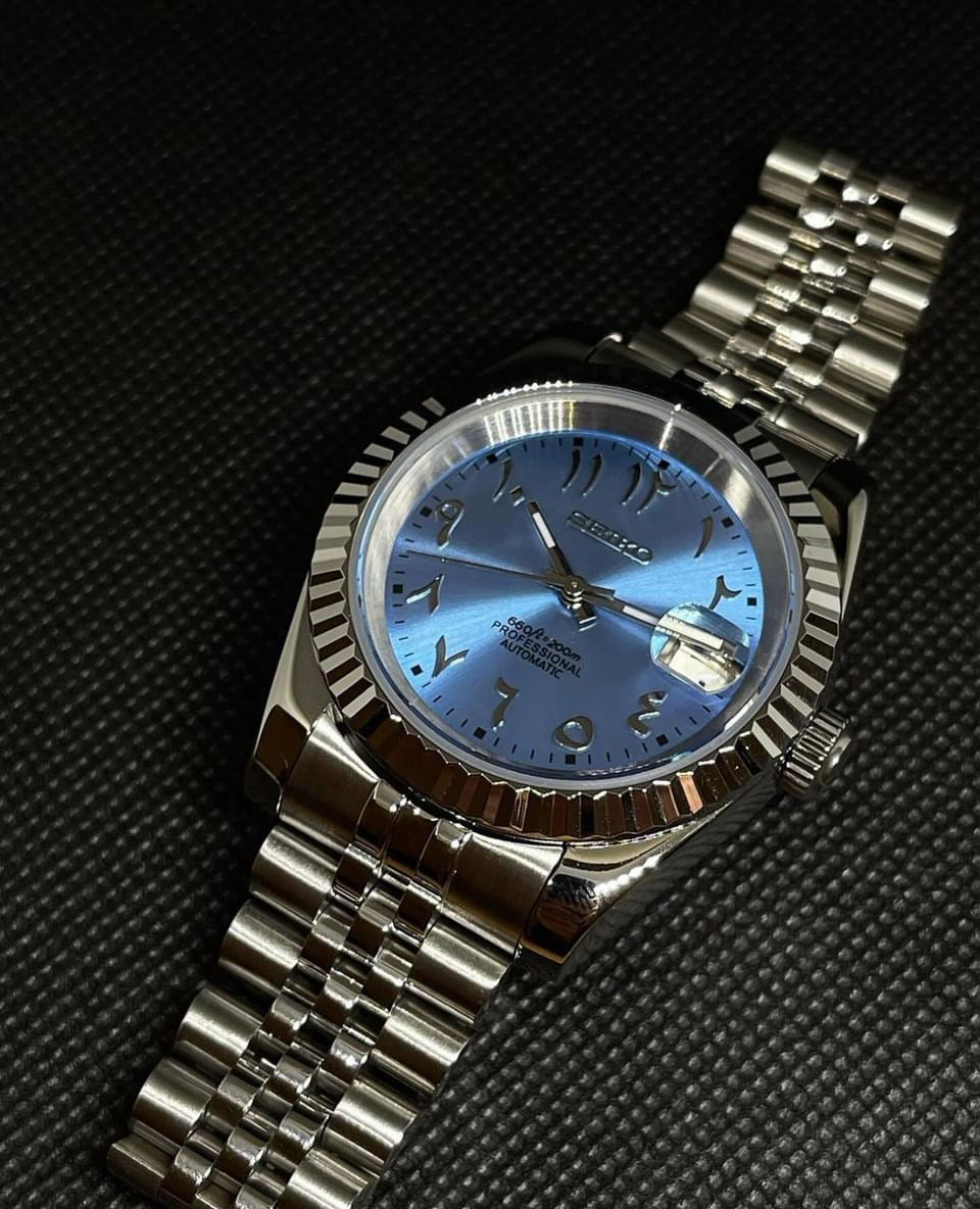 SeikoJust - Baby Blue Arabic Dial