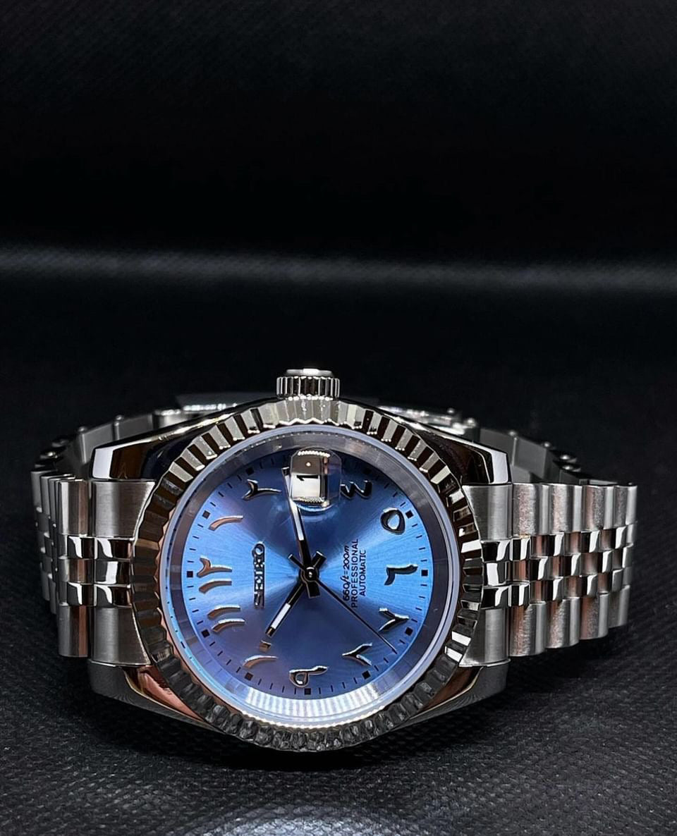 SeikoJust - Baby Blue Arabic Dial