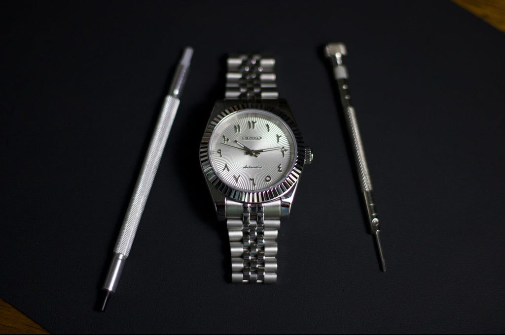 Seikojust- White Pearl Arab Dial