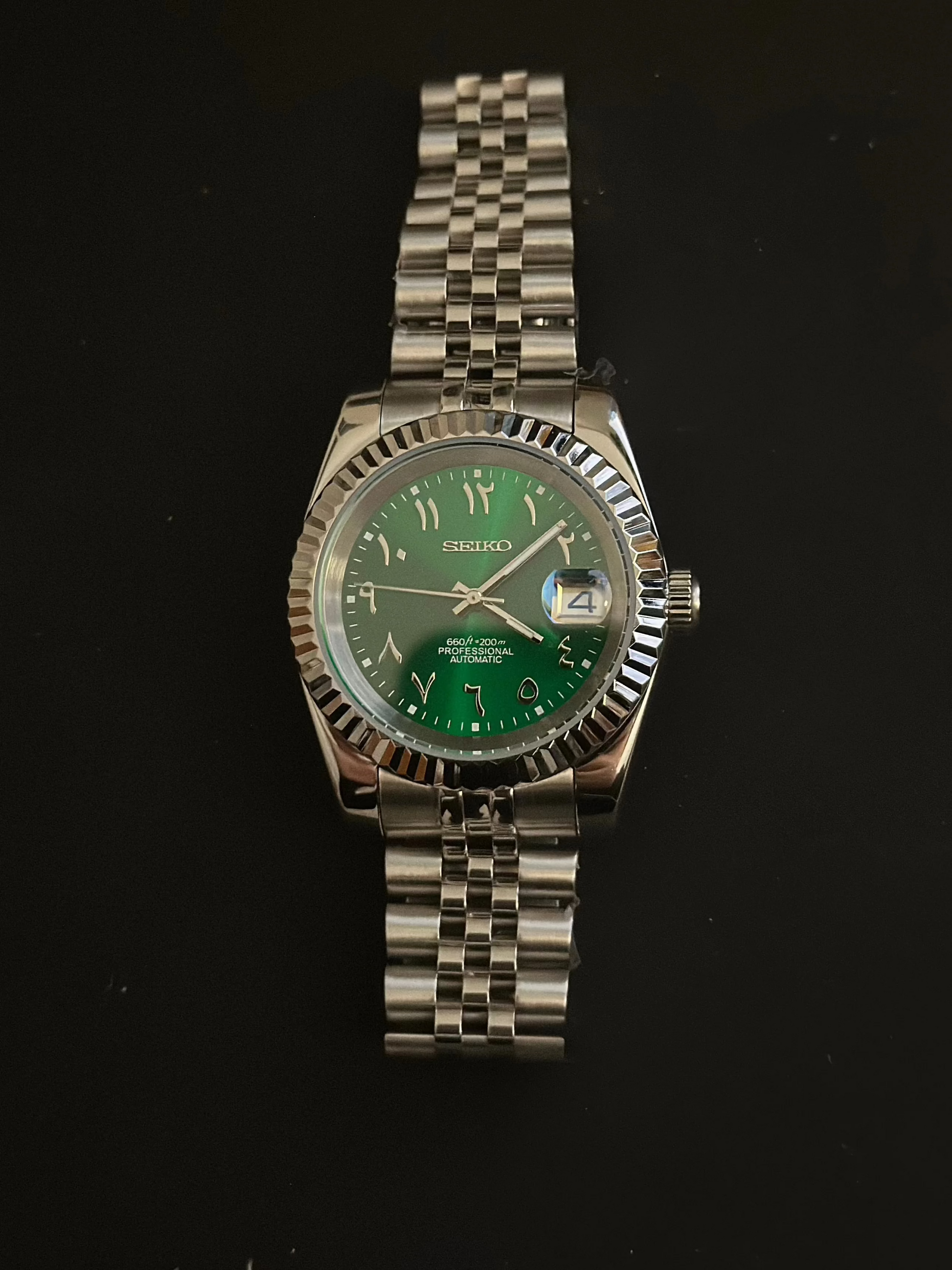 SeikoJust - Royal Green Arabic Dial