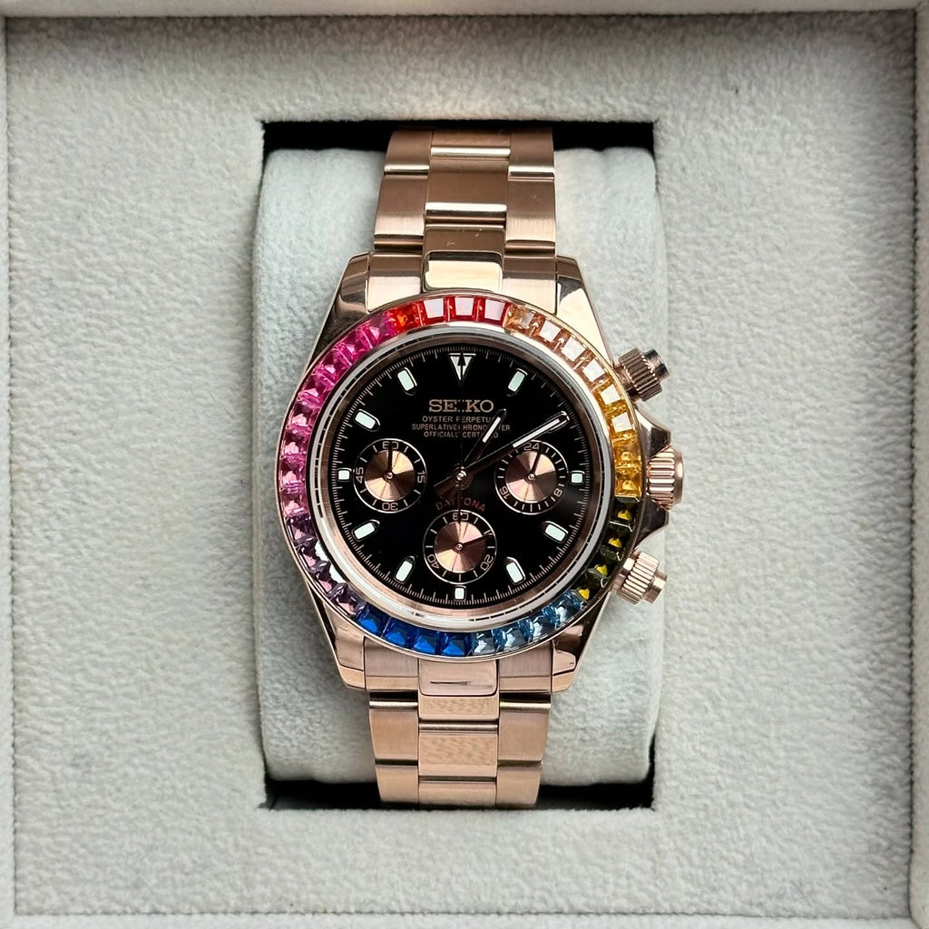 Seiko Mod Daytona Rainbow Chronograph