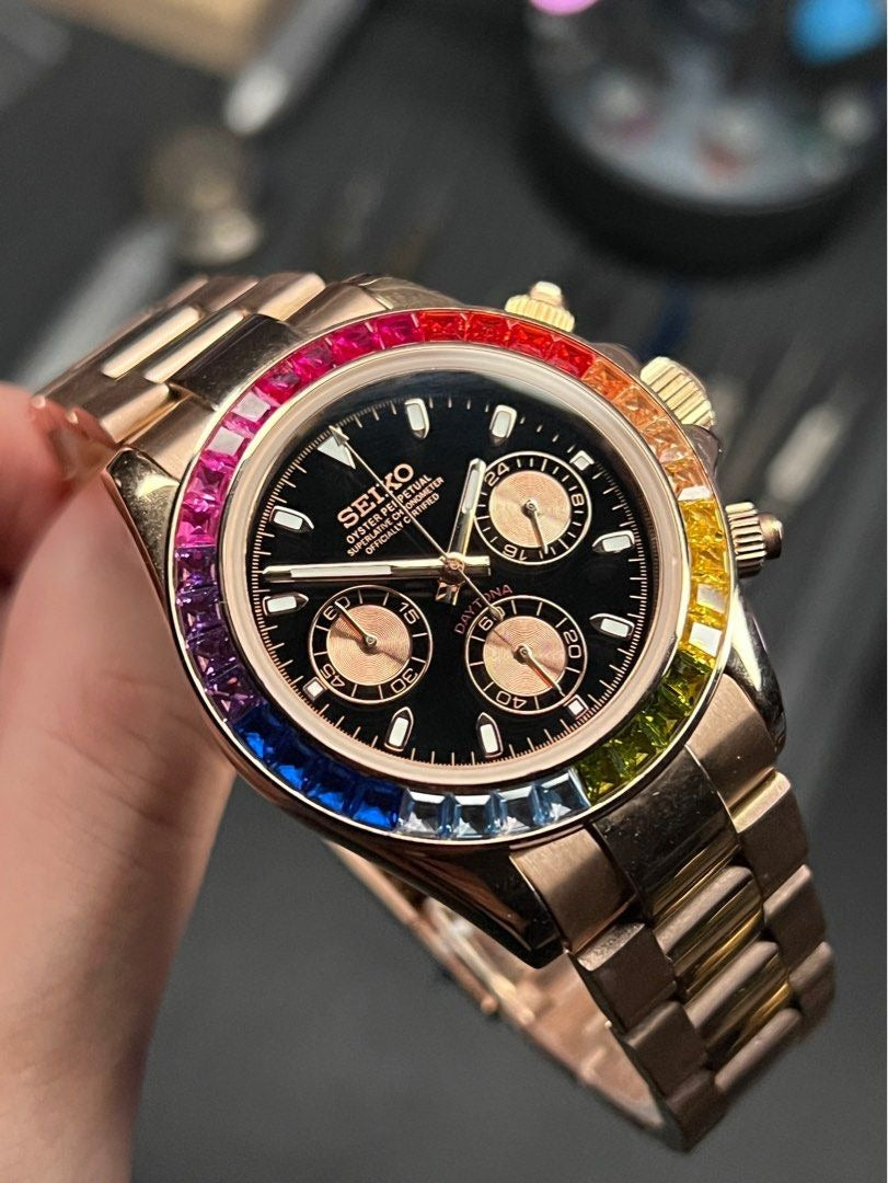 Seiko Mod Daytona Rainbow Chronograph